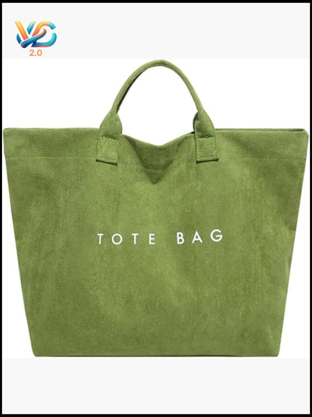 Large Suede Tote Bag with Letter Print for Work Travel Hobo Handbag